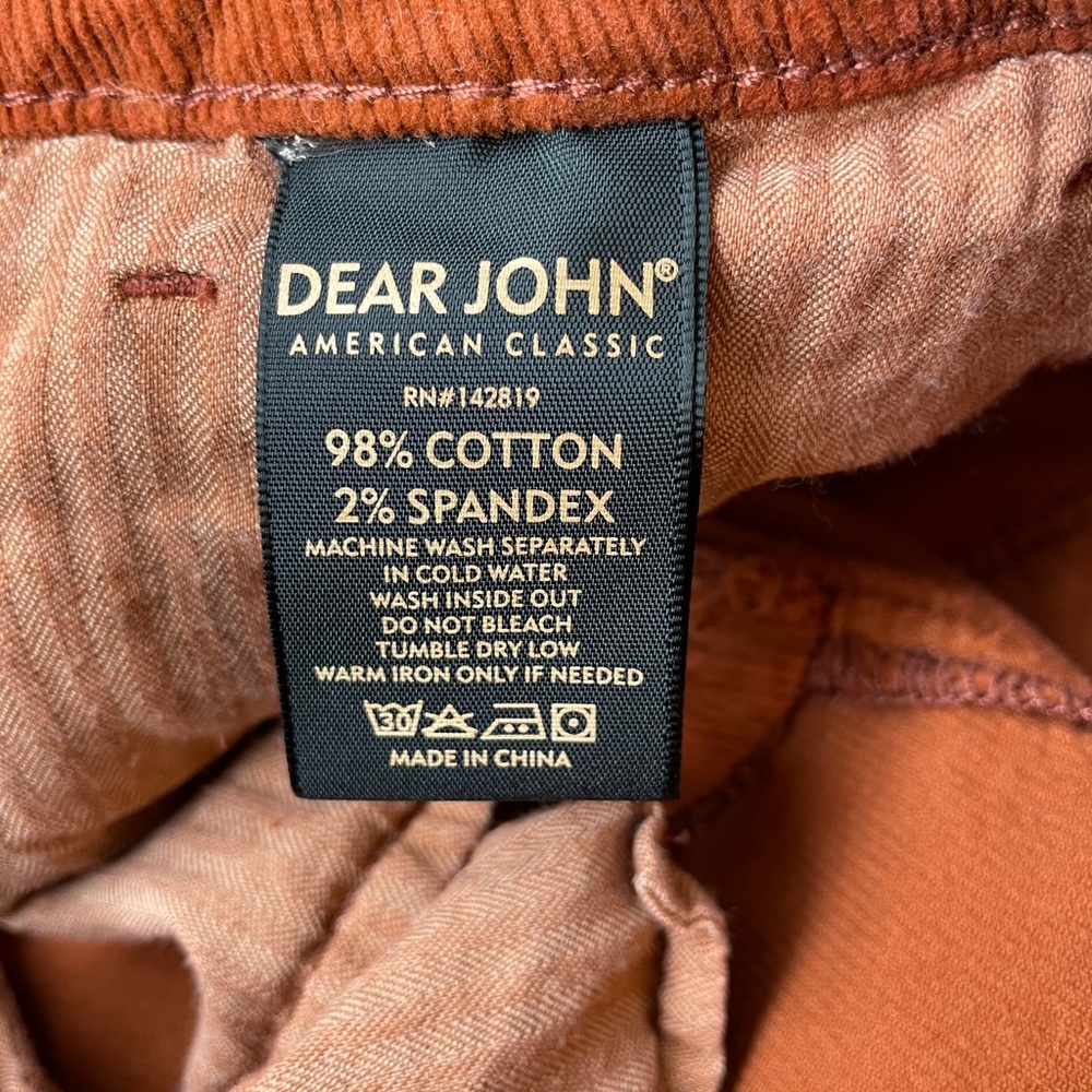Dear John Rust Corduroy Flare Pants - Picture 4 of 9